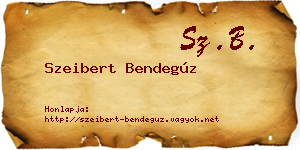 Szeibert Bendegúz névjegykártya